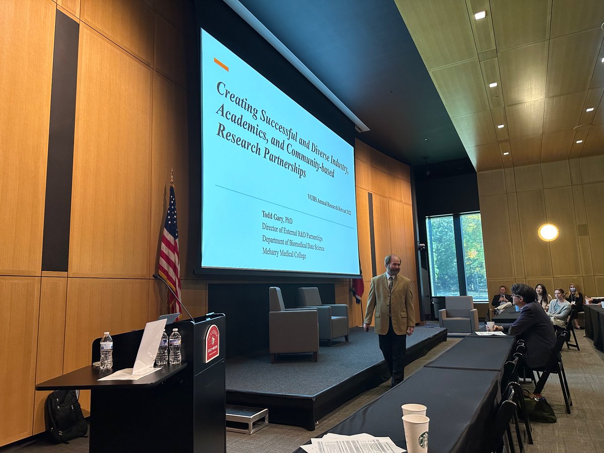 VUIIS (@vuiis) on Twitter photo Inspirational talk by Dr Todd Gary of Meharry Medical College “Creating Successful and Diverse Industry, Academics and Community-based Research Partnerships” as keynote speaker at VUIIS Research Retreat Inspirational talk by Dr Todd Gary of Meharry Medical College “Creating Successful and Diverse Industry, Academics and Community-based Research Partnerships” as keynote speaker at VUIIS Research Retreat