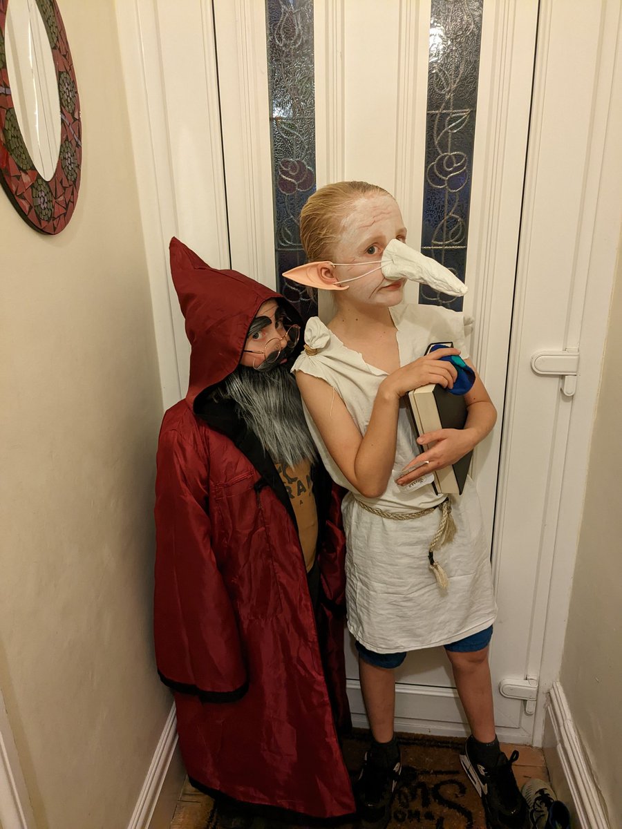 Another day another Halloween party!Erin and Elliot off to the school disco.