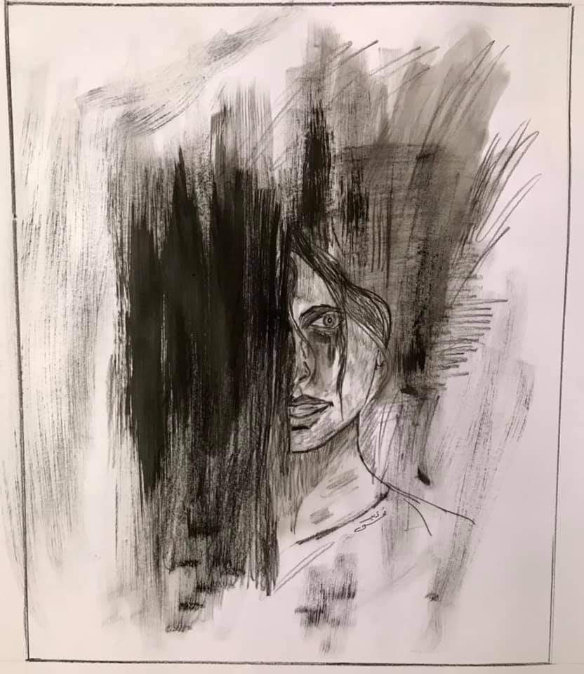 mohsin__zaid's tweet photo. میرے معاشرے کی عورت، جسکی شخصیت کو مٹانے کی کوشش ہر رشتے میں کی جاتی ہے
#charcoal_art https://t.co/g8LDlJXP29
