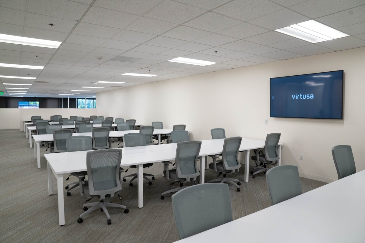 VirtusaCorp's tweet photo. It's official - here is Virtusa's newest office in Milpitas California! We broke in the new space last week with local clients and employees.

#Virtusa #TechTakeover #NewOffice https://t.co/iISpagmsDr