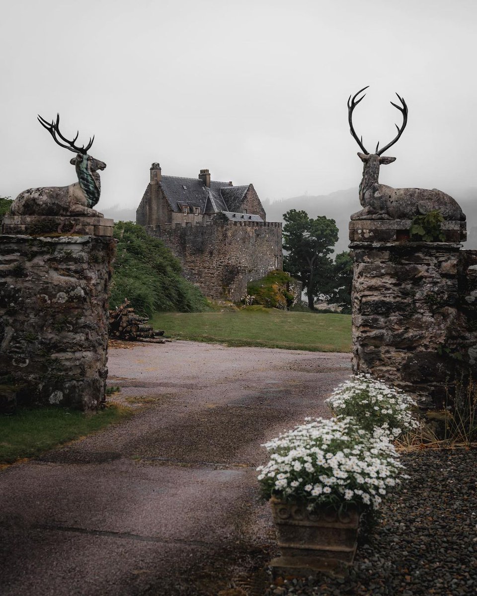 Can YOU name the film that these gates are thought to be the inspiration for? 👀🎬 📍 Duntrune Castle, #Argyll 📷 IG/adamjason1