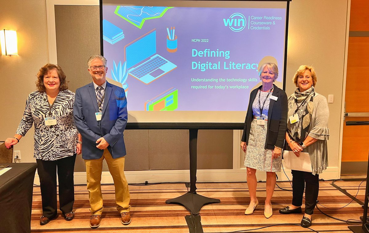Happening NOW at <a href="/NCPNconf/">National Career Pathways Network (NCPN)</a>: Defining Digital Literacy with our implementation specialists Lesa and Polly and client partners Andy and Martha! See how states and agencies are defining the technology skills needed for the modern workforce. #ncpn2022