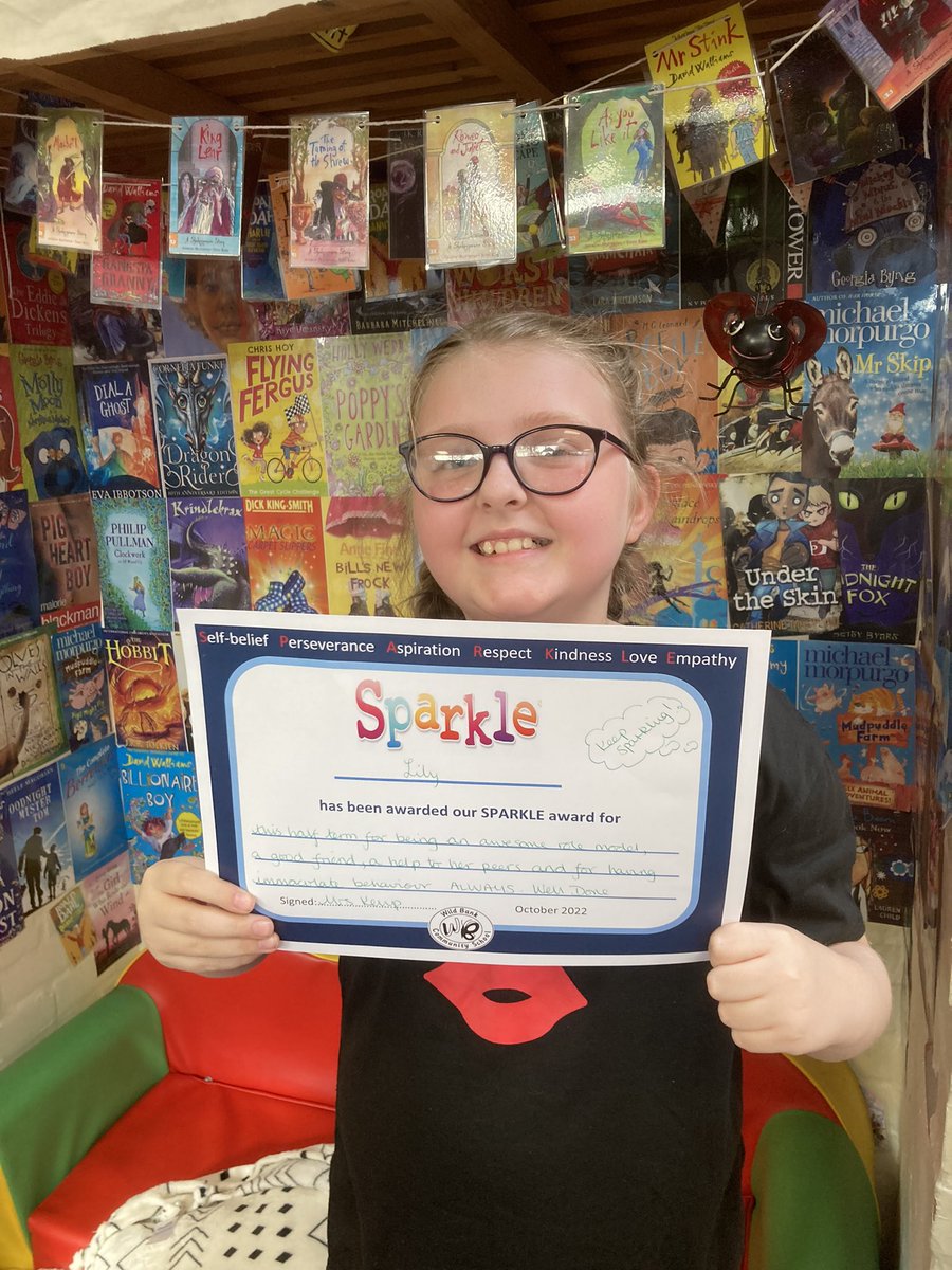 MrsRKyr5's tweet photo. So so proud of this young lady ! My first half termly special sparkle. Very proud teacher 💞 @wild_bank @TrustVictorious https://t.co/veylNBSR0k