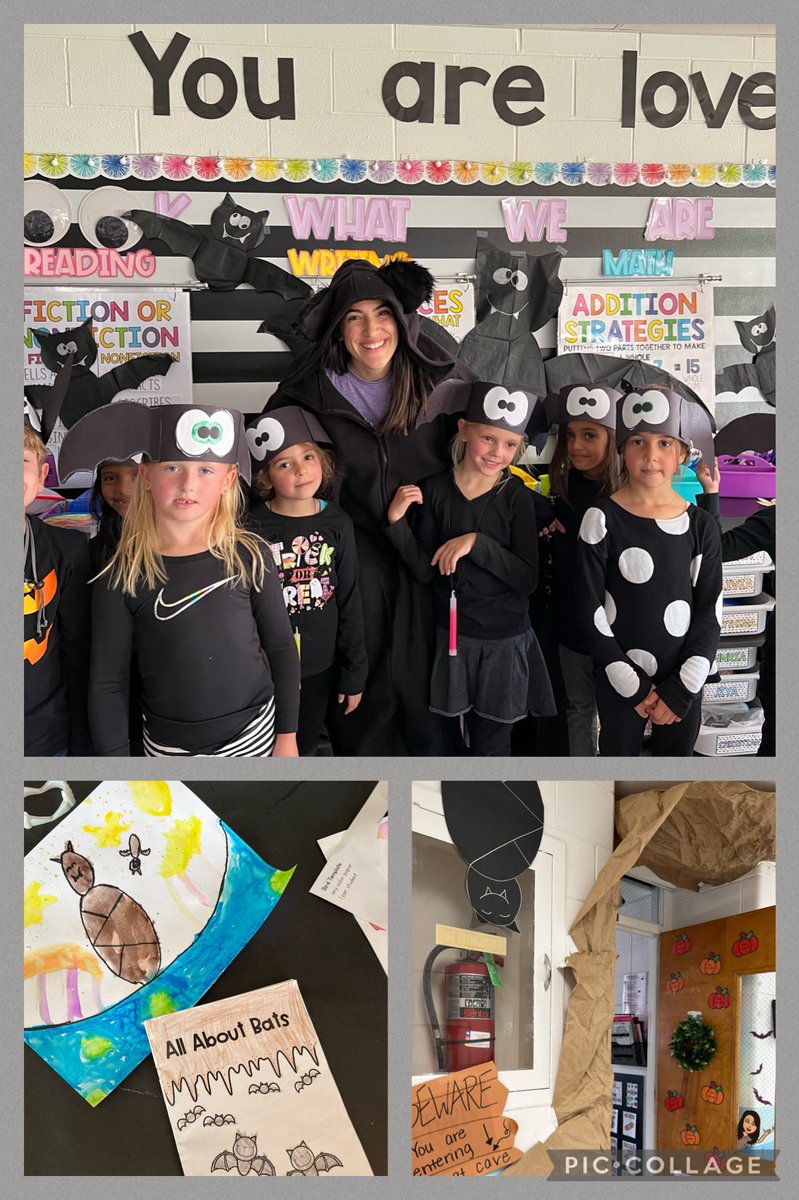 We’ve gone “batty” in first grade! #bethereason135 #makeasplash🦇@MsGsBusyBees