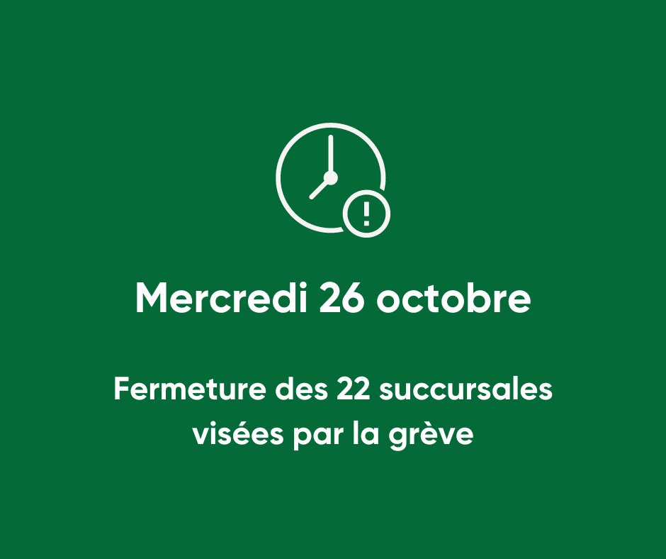 La_SQDC's tweet photo. Notez que les 22 succursales visées par la grève seront fermées le mercredi 26 octobre à l'occasion d'une rencontre annuelle interne.
Nous vous invitons à vous tourner vers les options de livraison disponibles sur le https://t.co/fAqKPcZZZU. 

#SQDC https://t.co/Qls7WtoAdm