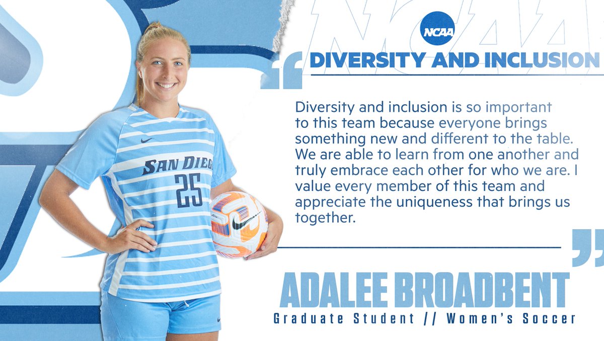 Embracing each other and being welcoming are core values of <a href="/USDwsoccer/">San Diego Women's Soccer</a> 

#NCAAInclusion | #GoToreros