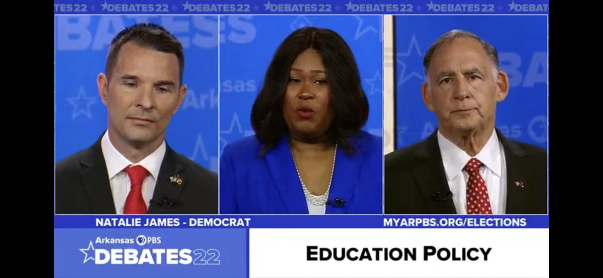 JamesForAR's tweet photo. We’re hearing a lot of polished answers from my opponent @Boozman4AR, a career politician with 20 years’ experience of telling Arkansans what they want to hear and then voting against their best interests. I’m not here to sell you pretty words. https://t.co/X5hncWPwdI