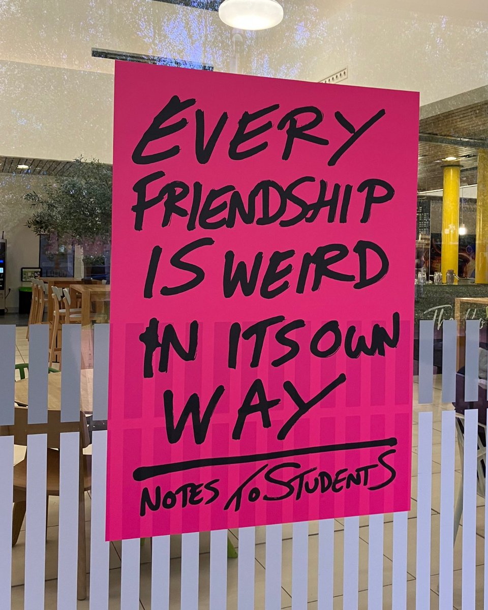 Andy Leek, one of our former students and the artist behind Notes to Strangers, has come back to Coventry University to spread positive messages around the campus!

He'll be attending our Open Day this weekend to create a live art installation of his #NotesToStudents.