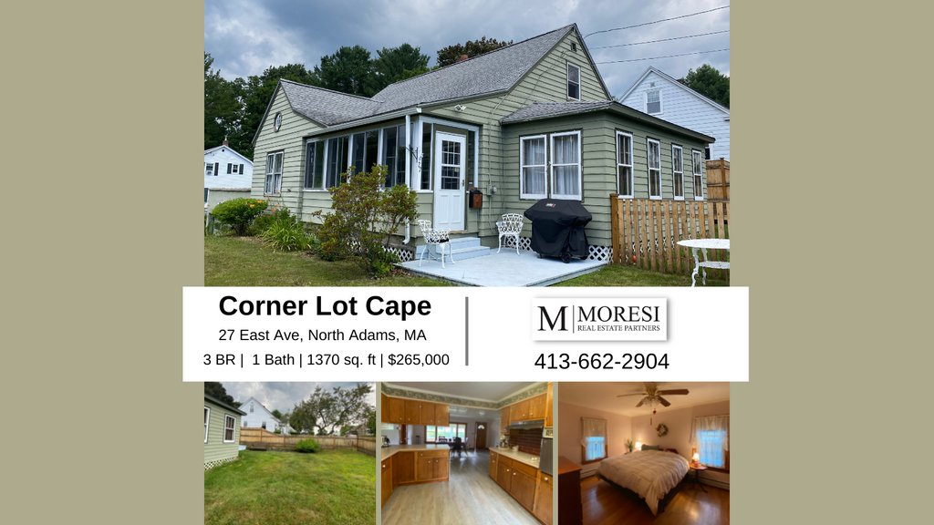 🏠️ Charming North Adams Cape! Large fenced-in yard, hardwood floors, heated four-season room - and much more to offer!

☎️ Call for showings or more info. 413-663-0600

#northadams #berkshires #berkshirerealtors