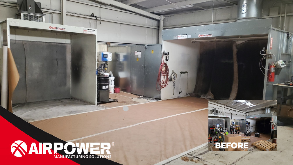 Air_Power_Inc's tweet image. Check out the Air Power- Chattanooga Finishing Lab! Over the last few weeks it's been spaced out, cleaned up and is now ready for wet &amp;amp; powder demos. 

Huge thanks to Matt, Adam K., Adam L., Noah, and Ian for all the hard work #airPOWER #powdercoating #paintlab #customerservice