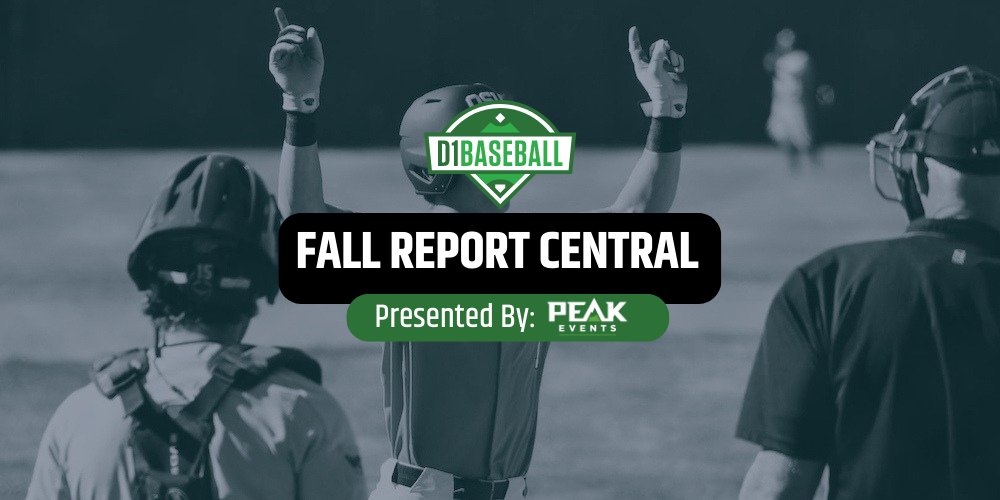 Make sure you check out all of our Fall Reports at @d1baseball, presented by @PeakDotEvents. 👇👇👇 d1baseball.com/top-stories/20…