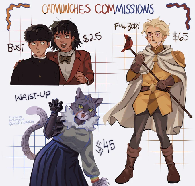 Updated c0mmission sheet :J opening about 4-5 slots dm if interested !! more info in the thread 