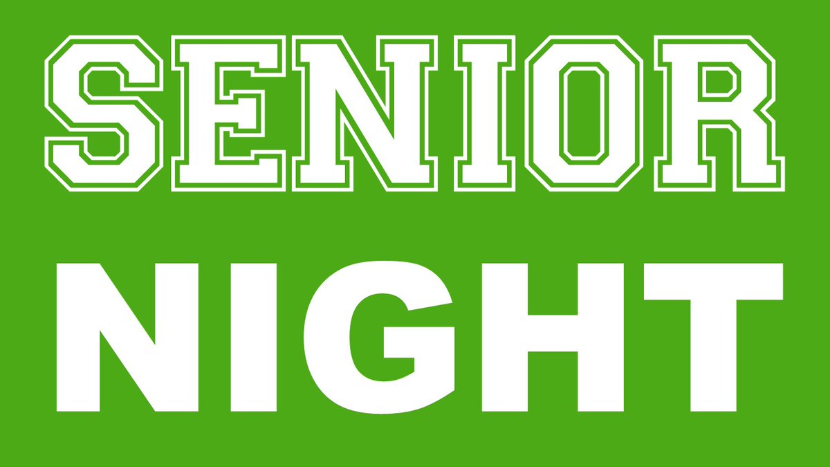 Before tonight's football game, we will honor our Senior participants in football, band, drill team, cheer, and cross country. Parents and participants must be at the tunnel on the south end of the field at 6:45pm, and the event will start promptly at 7:00pm.