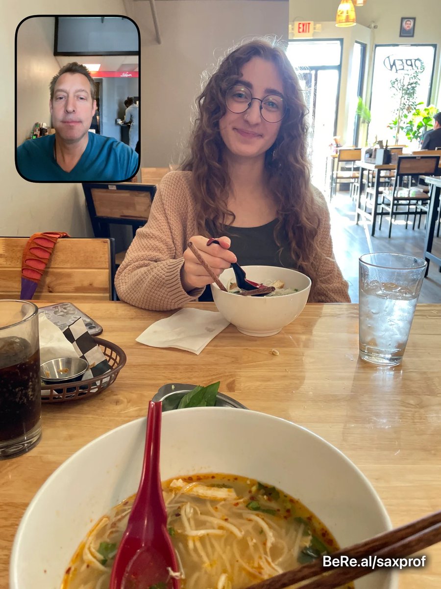 My first be real with Stella at lunch bere.al/saxprof