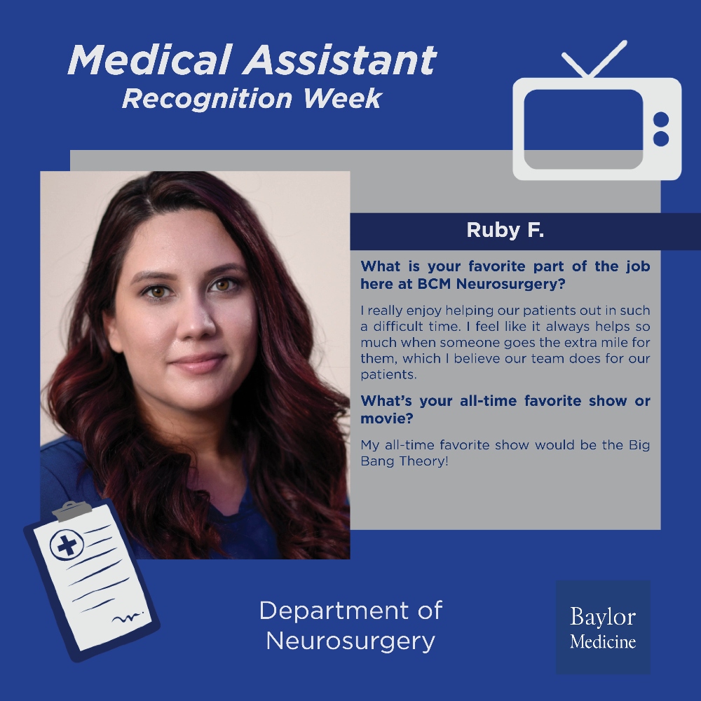 BCMNeurosurgery's tweet image. #BCMNeurosurgery celebrates #MedicalAssistantRecognitionWeek 🧠