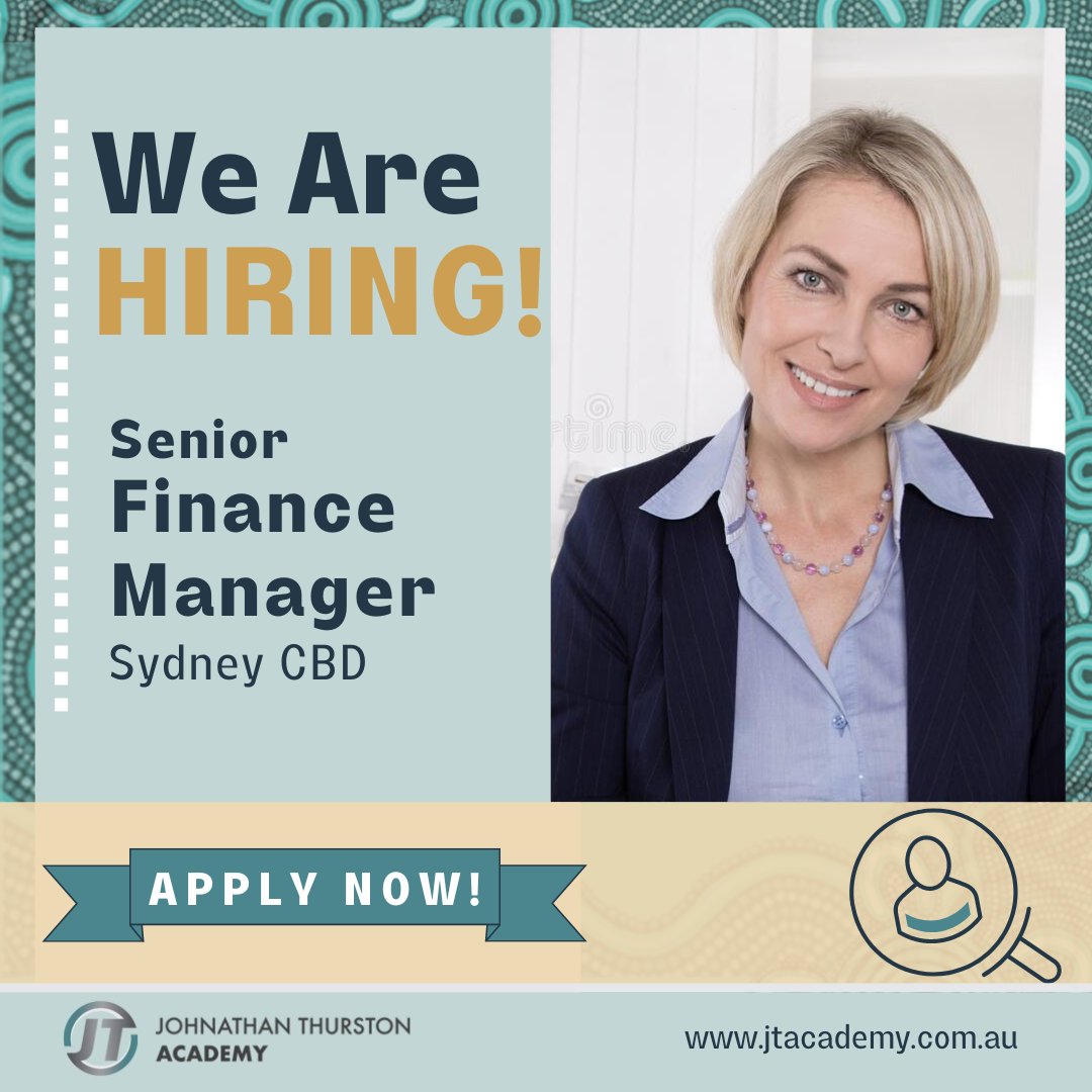 JT_Academy's tweet photo. An opportunity has arisen for a Senior Finance Manager within our Group Finance function. Apply now! Click here: https://t.co/y1LqFtf4iw https://t.co/PEWGrY4JRI