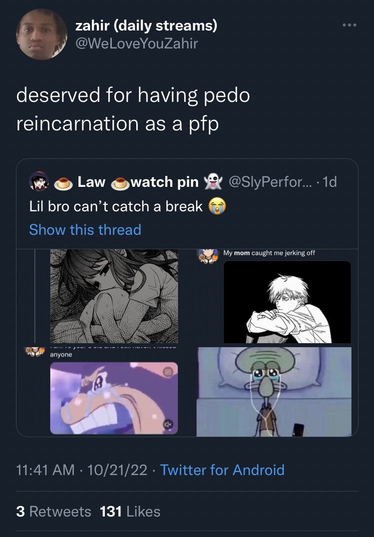 🍮 Law 🍮watch pin 👻 on Twitter "I blocked him and he blocked me but