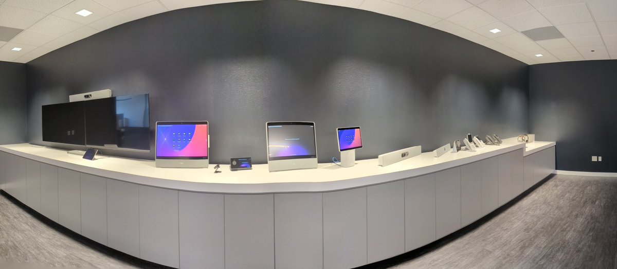 DaveMichels's tweet photo. Love the @Webex Experience Center #WebexOpenHouse https://t.co/0qspW72W0W