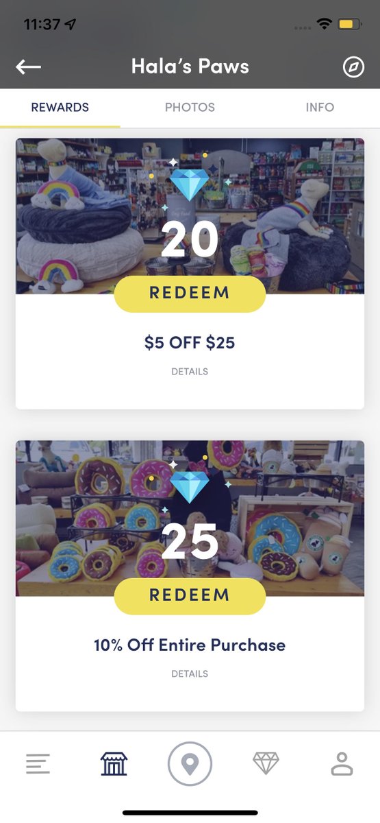 DivyRewards's tweet photo. @HalasPaws A "Trick" for you is to use #DivyRewards at Hala Paws for a "Treat" for your furry friend. #TrickorTreat #Reward #RewardsPoints #loyalty Each visit gets you Diamonds. https://t.co/2tOKJATE6M