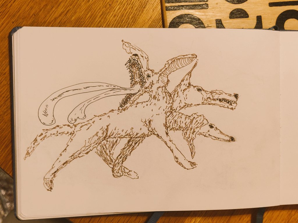 It's a bad bad dog. #Inktober #inktober2022day21