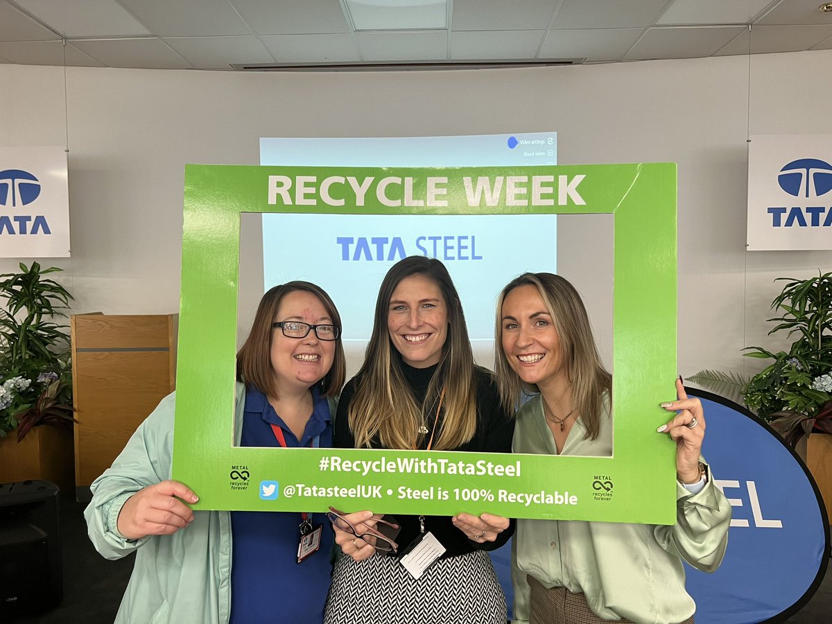 RecycleWithEl's tweet photo. Had a fantastic #RecyleWeek22 visiting some of our sites.
Finished off our roadshow at Trostre @TataSteelPackag
Thanks to everyone who came out to support the events throughout the week! https://t.co/13gHrxo8Kr