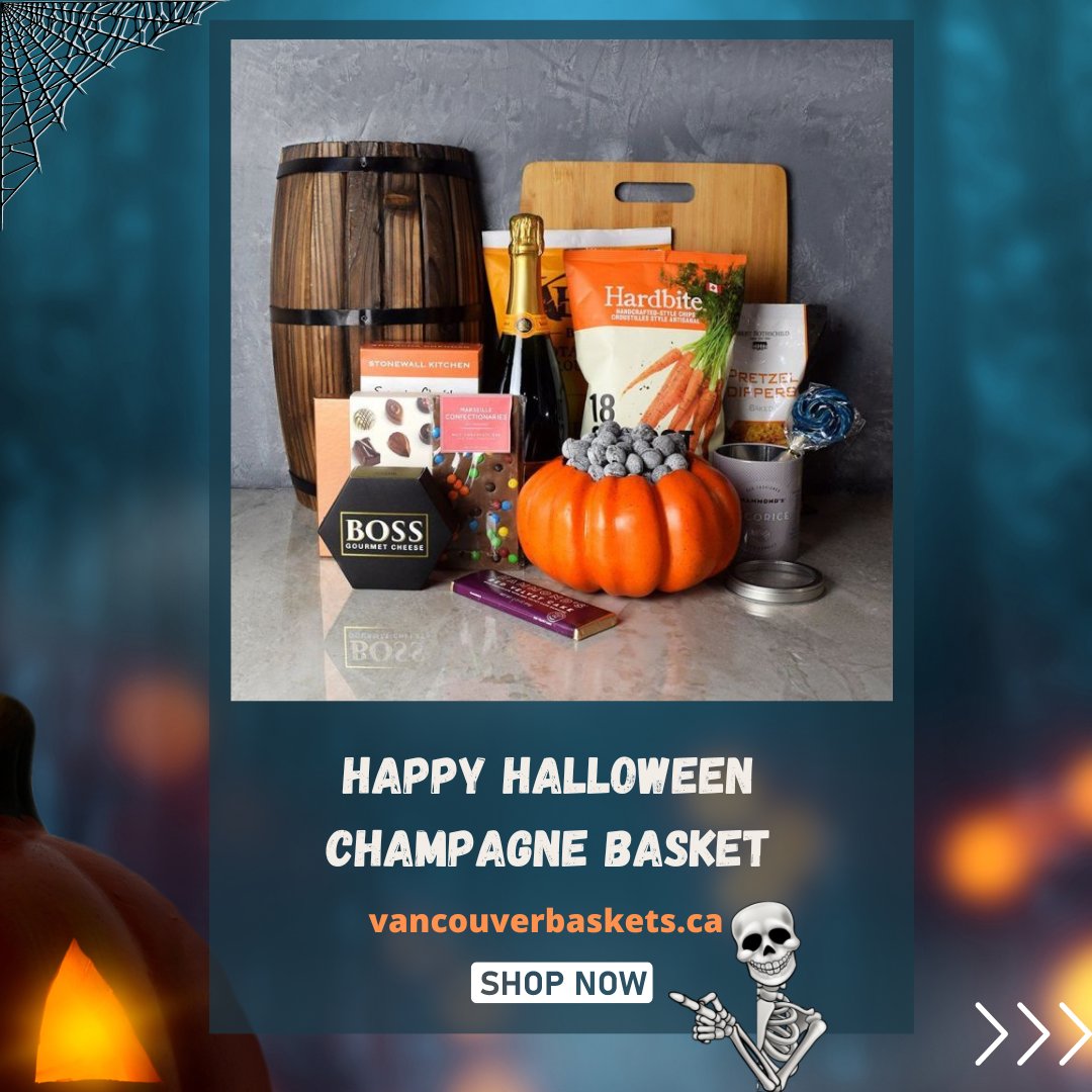 Happy Friday spooky friends!!!🎃💀☠️🖤

No #tricks just Amazing #halloweengiftbaskets #treats! Let the #giftgivingseason begin !!
.
.
#vancouverbaskets #october #halloweenvibes #trickortreat #beer #wine #champagne #shopnow #happyweekend #canada #vancouver #vancouvercity