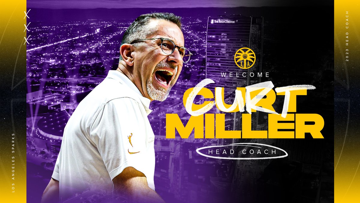 📣 The Wait is Over 📣 @CurtMillerWBB is officially your new #LosAngelesSparks Head Coach! Secure your seats now 🔗 bit.ly/3Shg7HC