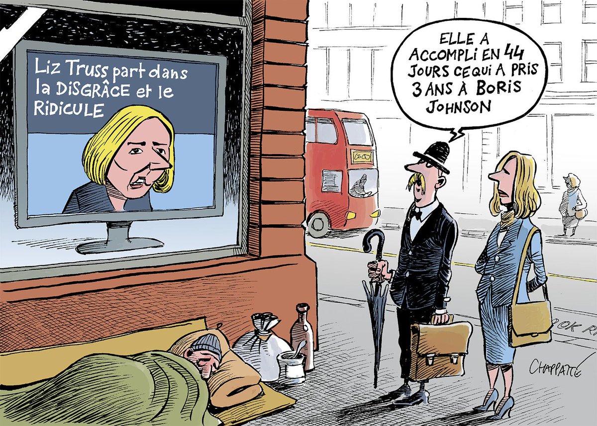 chappatte's tweet photo. Une débâcle anglaise - © Chappatte dans Le Temps, Genève > https://t.co/H2C5oWFqx3 https://t.co/0SODNo58Wf