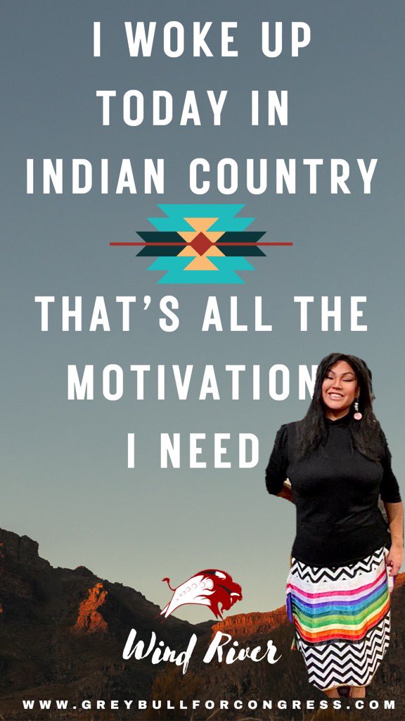 How many likes and retweets for this #MMIW #Indigenous Advocate that’s running for Congress in the beautiful state of #Wyoming! 

#supportIndigenous #VoteBlueForSoManyReasons  #voteIndigenous #defendingDemocracy #greybullforcongress 

greybullforcongress.com