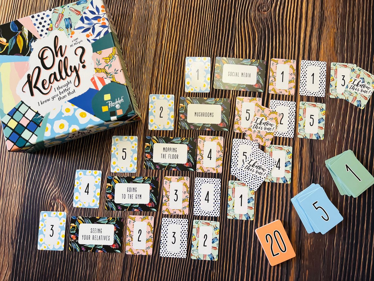 Oh Really is making an appearance at all our upcoming cons (and personal holidays)!

This is the perfect party game to play with big groups of friends and family. You'll learn something new about your favorite people, guaranteed 😂

Get a copy today!
hachetteboardgames.com/products/oh-re…