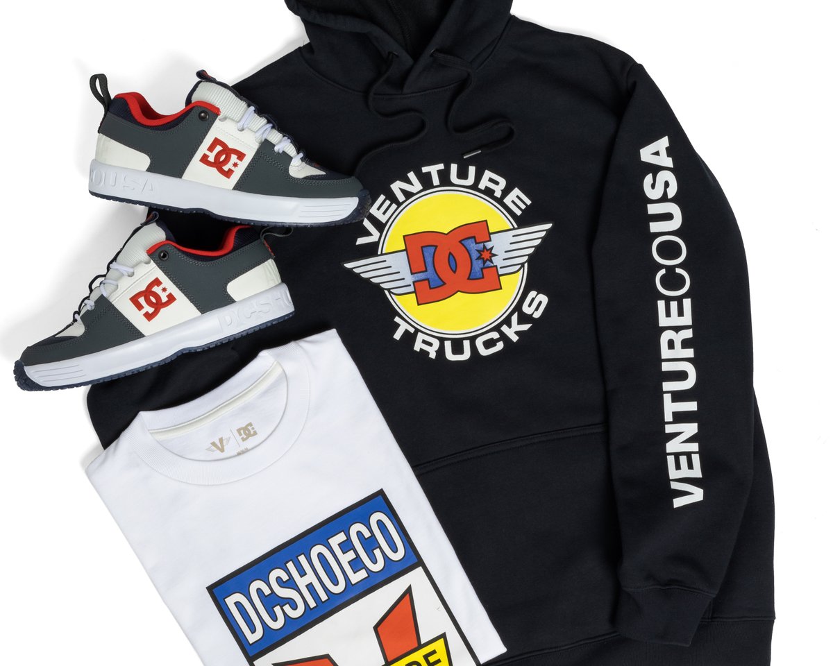 Venture Trucks X <a href="/dcskateboarding/">DCskateboarding</a>  capsule hitting their website at  Midnight tonight.  Arriving at core shops over the weekend. 

Tap the link to get there first! <a href="/dcshoes/">DC Shoes</a> 

dcshoes.com/dc-reserve/#?i…
