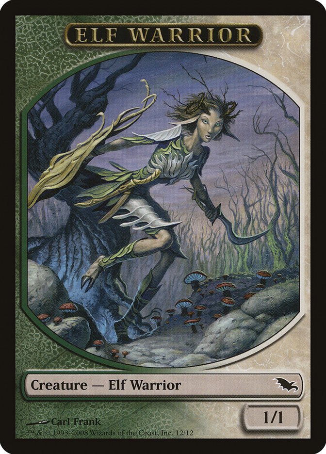 DailyTokensMTG's tweet photo. Today’s token of the day is Elf Warrior from Shadowmoor! https://t.co/62sf5Qmdhu