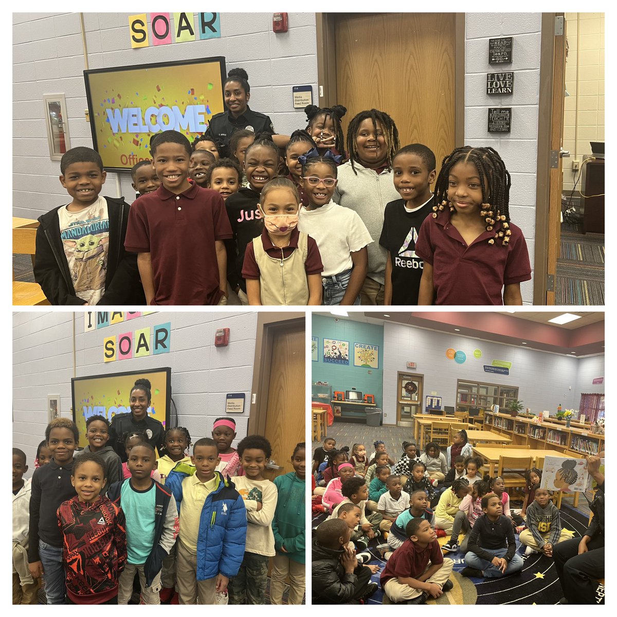 A special “shout out” to Officer Mickle for reading to our last two 2nd grd classes @APSHeritage. Our boys and girls loved her! 😍📚👮🏽#BooksandBadges @APSPolice @sara_womack @APSMediaServ @SEL_APS @apsupdate @TharveyHeritage