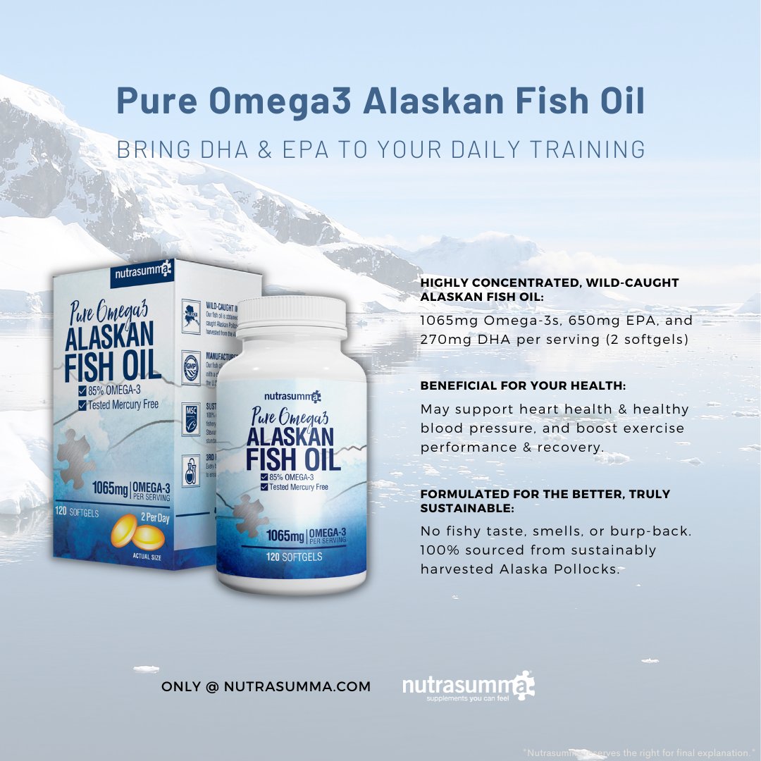 Nutrasumma's tweet photo. Introducing Nutrasumma Pure Omega3 Fish Oil
https://t.co/lN1ToBYFSV https://t.co/Tm48GB9Gmu