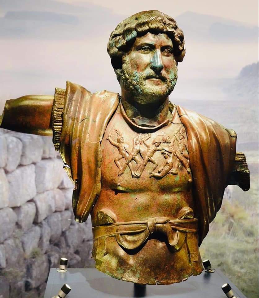 ArchaeoHistories on Twitter "Bronze statue of Emperor Hadrian; found