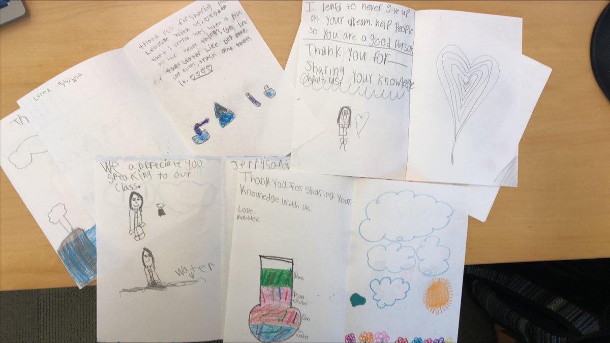AmyScaroni's tweet photo. Finding thank you cards in my mailbox from students I spoke to through @SkypeScientist just made my entire day!! @ClemsonBaruch https://t.co/CtvGBoTRSH