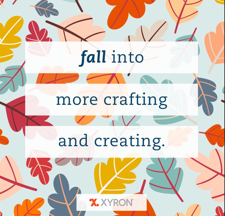Have you started any fun fall crafts?  Please tag us and share.
#xyronstickstogether #fallcrafts #diy #falldiy #craftwithxyron #xyronstickers