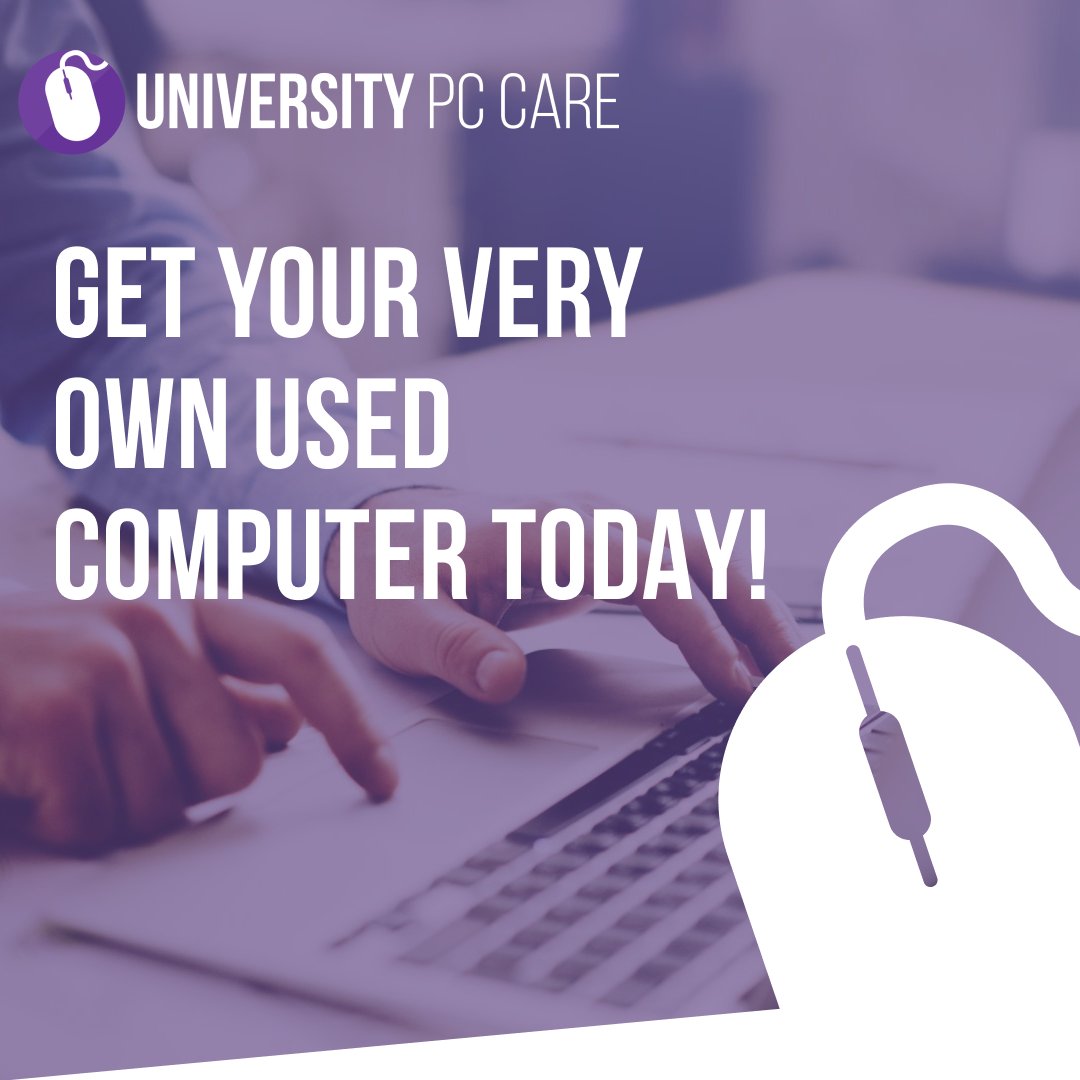 upccare's tweet image. Are you looking for a new to you computer that you can trust? At University PC Care we offer a large selection of used computers that have been restored to run like new.

#usedcomputer #newdevice #techsupport #IT #laptoprepairs #apple #techrepairsNC #Windows #computerproblems