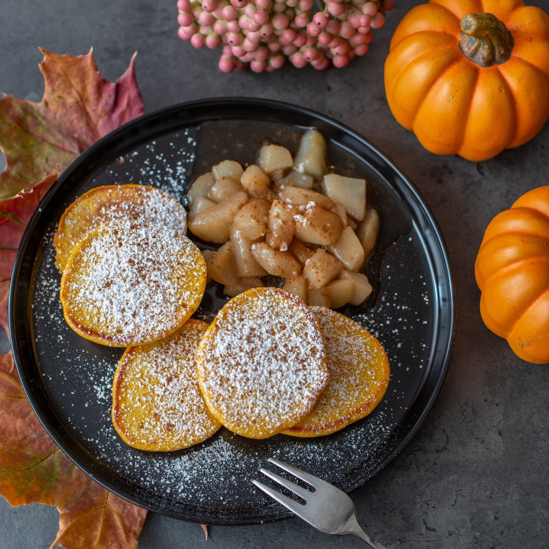 Pumpkin Pancakes!🧡

How to make:
1/2 c kodiak pancake mix
1/4 c pumpkin puree
1/4 c almond milk
2 tbsp egg whites
1 tsp baking soda

#allwell #nutrition #healthandfitness #healthyideas #pumpkinpancakes #recipes #health #fitnessapp #community#fall