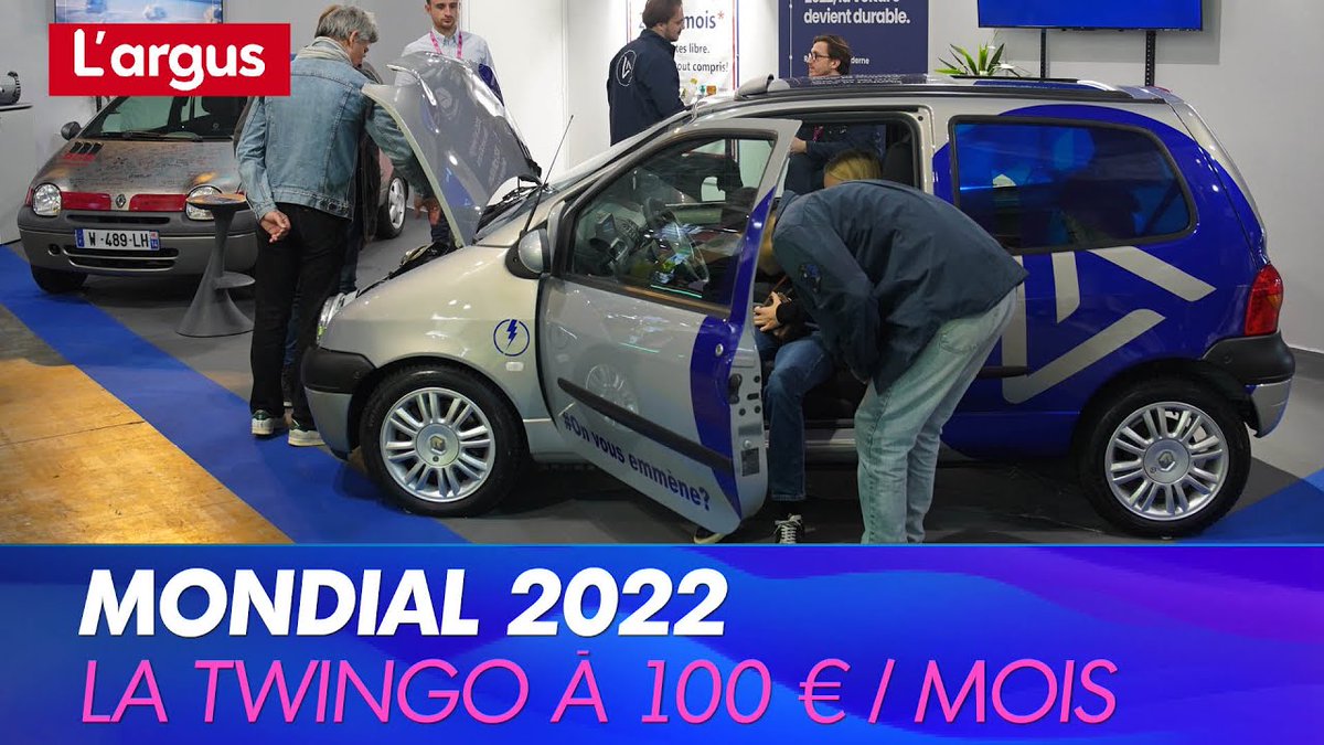 dmeance's tweet photo. Une Renault Twingo 1 électrique à 100 € par mois au Mondial de l'Auto https://t.co/LLvz4Ryzbt via @YouTube @Largus_auto #Lormauto https://t.co/T9B9cK0J7d