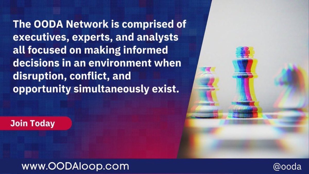 Time to start working on the next #OODAcon. To participate in the dialog on what comes next join the @OODA network:

oodaloop.com/subscribe/
