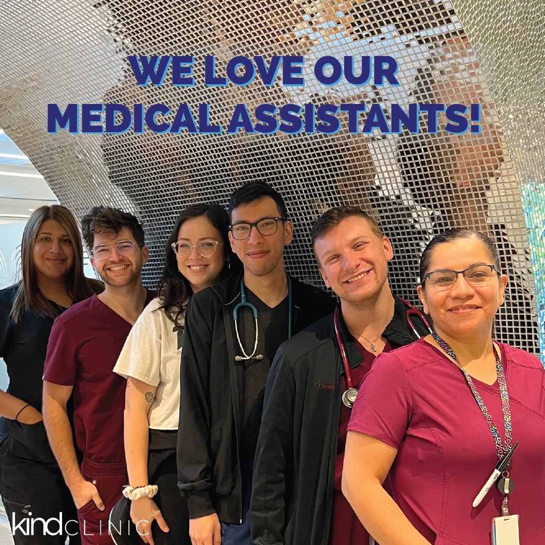 KindClinicTX's tweet image. Wishing a happy #MedicalAssistantRecognitionWeek to all our fantastic medical assistants. We appreciate all of the hard work y&apos;all put into serving our patients and community 💙