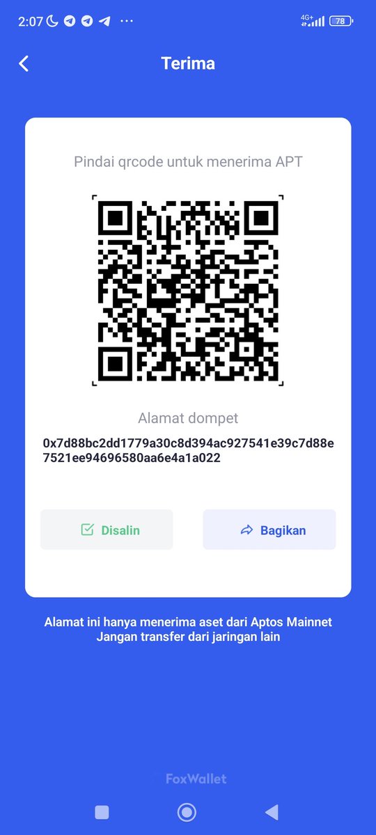 tayoae428's tweet photo. @FoxWallet @AptosFoundation @AptosNews1 @aptos_news @AptosEcosystems @AptosNewsHQ 0x7d88bc2dd1779a30c8d394ac927541e39c7d88e7521ee94696580aa6e4a1a022 https://t.co/tFLyQDoYJ1