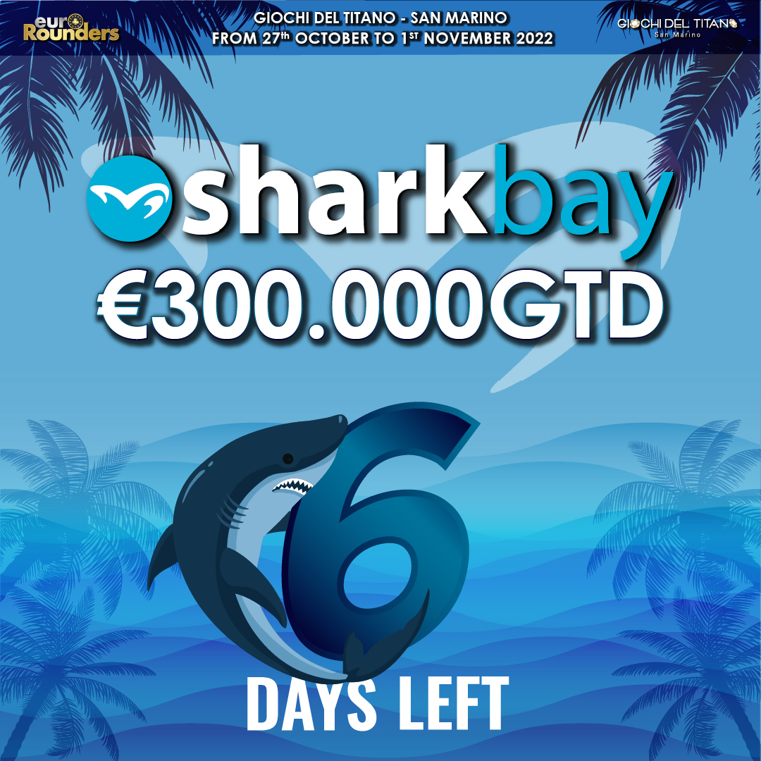 GtpokerRSM's tweet photo. COUNTDOWN -6!

Pochi giorni allo start di #SharkbayFestival #SanMarino €300.000GTD.
Siete pronti? 😎

🪑 Reserve your Seat https:
//www.eurorounders.com/events/sharkbay-ottobre-2022

More informations: 
https://t.co/IEeOsImwcZ 
https://t.co/zJLf7EhrJc https://t.co/gJjfk29naK