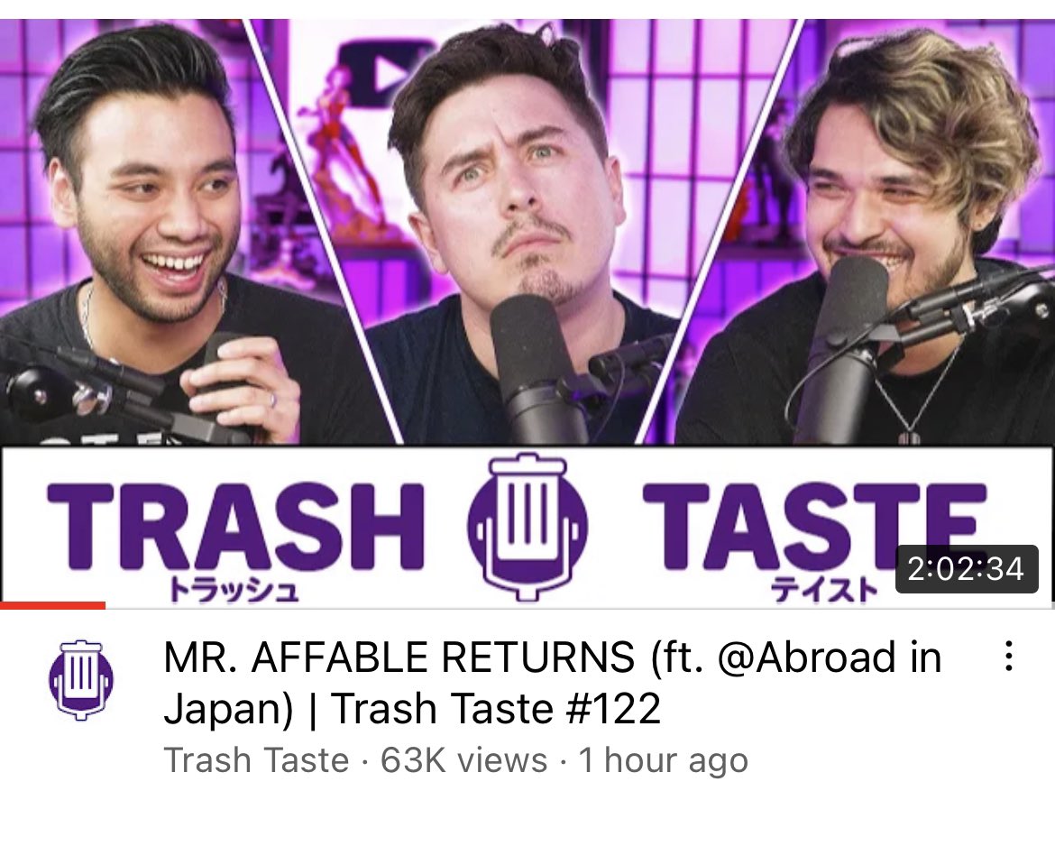 AbroadInJapan's tweet photo. BACK ON @TrashTastePod with Joey, Connor &amp; Garnt 🥳
Hilarious fun as always! Cheers to the lads for letting me inside the studio once more.

Get ready for some ridiculous stories
🍿https://t.co/0JjsIrwhfT https://t.co/pPuECZbTMM