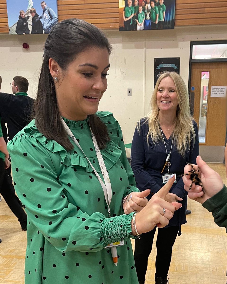 Mrs_JHoughton's tweet photo. It was a pretty awesome day at work today! Conquered my fear of tarantulas, cuddled a skunk and held a huge snake. #FacingFears #HappyFriday #AnimalsInteractive https://t.co/LHMso8Z868