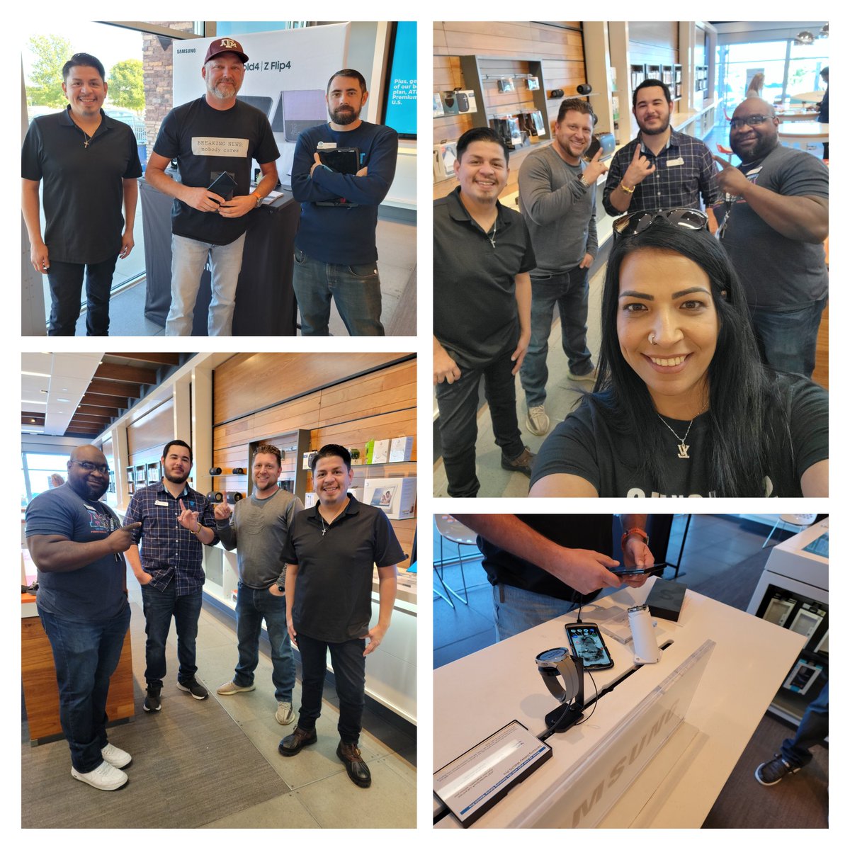 Great cee and RAL in Mansfield! Great partnership with store leaders and Rsa's! Trained team on top CXP’S and show them cool things on our latest devices! Focus was on elite trainings and becoming Samsung device experts @NTX_Jon @NTX_RobbieB @VRsamsung1 @israelmedinajr