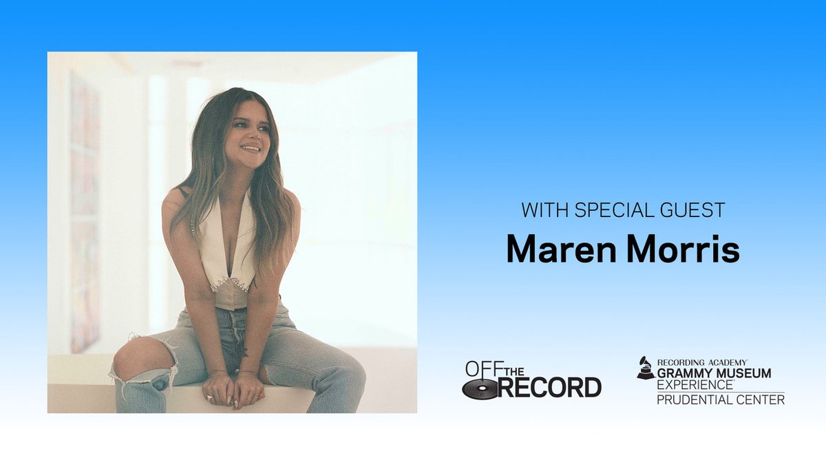 MarenMorris's tweet photo. loved taking part in the #OffTheRecord series with #GRAMMYMuseumEXP @PruCenter ✨
watch here: https://t.co/6MAzEjISua https://t.co/YYVjWBg9OM
