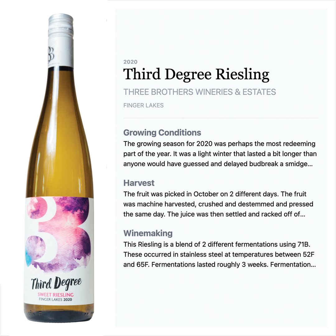 GWDB Pro Member Three Brothers offers three unique wineries, a microbrewery and cafe all on one estate. With their expansive selection of hand-crafted wines, craft beers, hard ciders, and sodas there's bound to be something for everyone who visits.