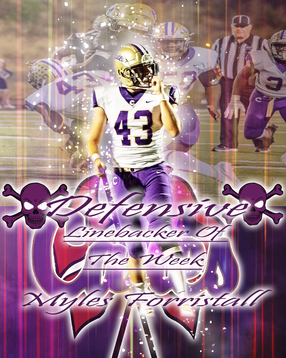 CartersvilleFootball (@chshurricanefb) on Twitter photo Congrats to <a href="/MylesForristall/">Myles Forristall</a> for being our Linebacker of the week vs. Hiram. #GoldStandard Congrats to <a href="/MylesForristall/">Myles Forristall</a> for being our Linebacker of the week vs. Hiram. #GoldStandard